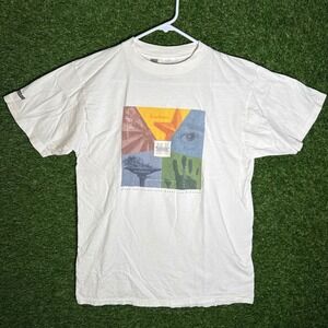 Vintage McKesson Cotton T-Shirt Graphic Print Short Sleeve White‎ Medium Mens